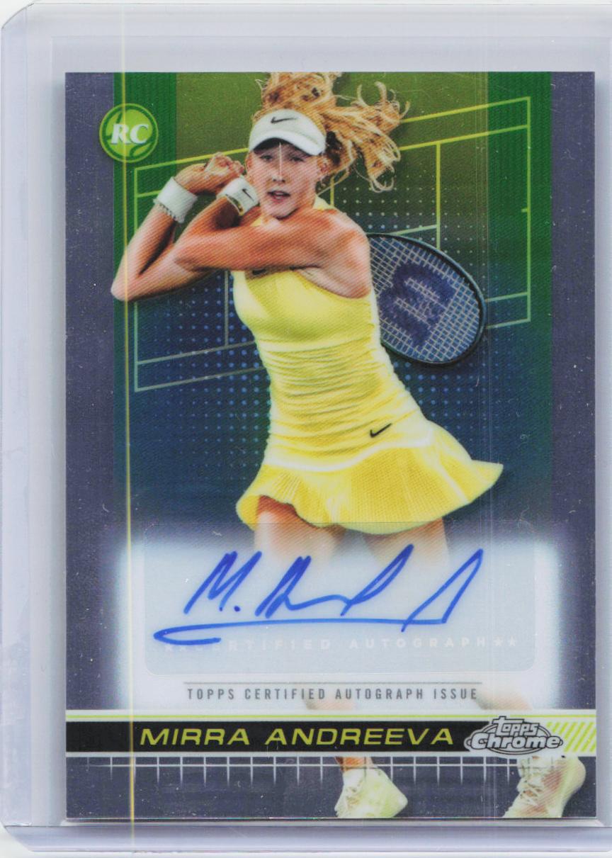 2024 Topps Chrome #TCA-MAA Mirra Andreeva Autographs