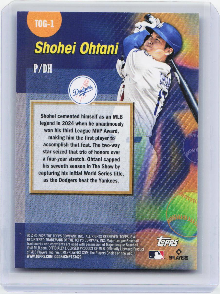 2026 Topps #TOG-1 Shohei Ohtani Titans of the Game
