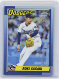 2025 Topps Chrome Update #90CU-18 Roki Sasaki 1990 Topps Chrome