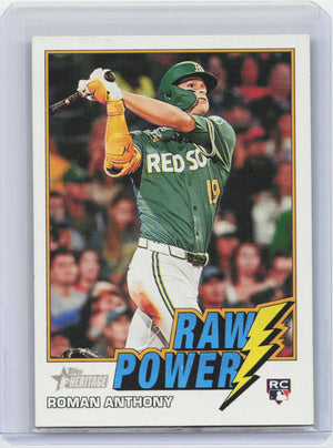 2026 Topps Heritage #RP-RA Roman Anthony Raw Power