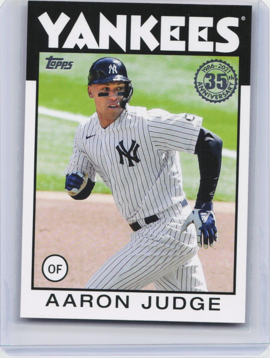 2021 Topps Update #86B-12 Aaron Judge 1986 Topps Baseball 35th Anniversary