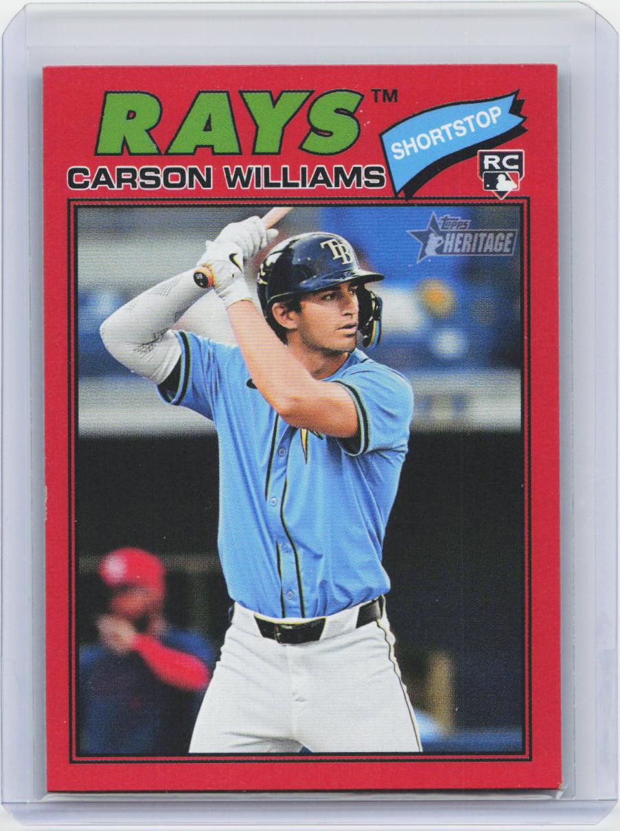 2026 Topps Heritage #161 Carson Williams Red