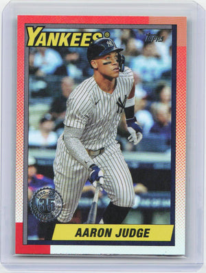 2025 Topps Update #U90-30 Aaron Judge 1990 Topps Baseball 35th Anniversary