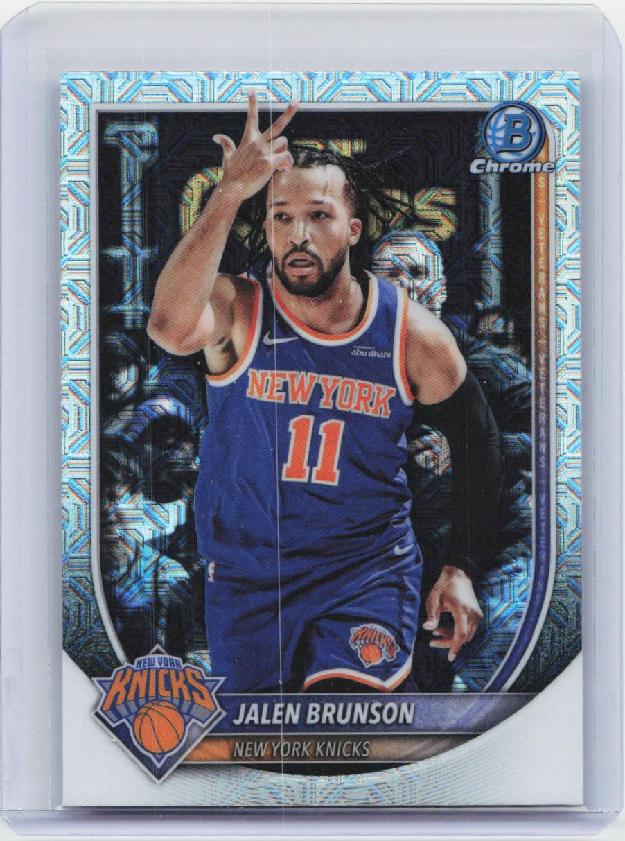 2025-26 Bowman #BCV-62 Jalen Brunson Chrome Mojo Refractors