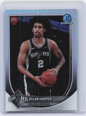 2025-26 Bowman #BRR-2 Dylan Harper Chrome Rookie Red RC Logo