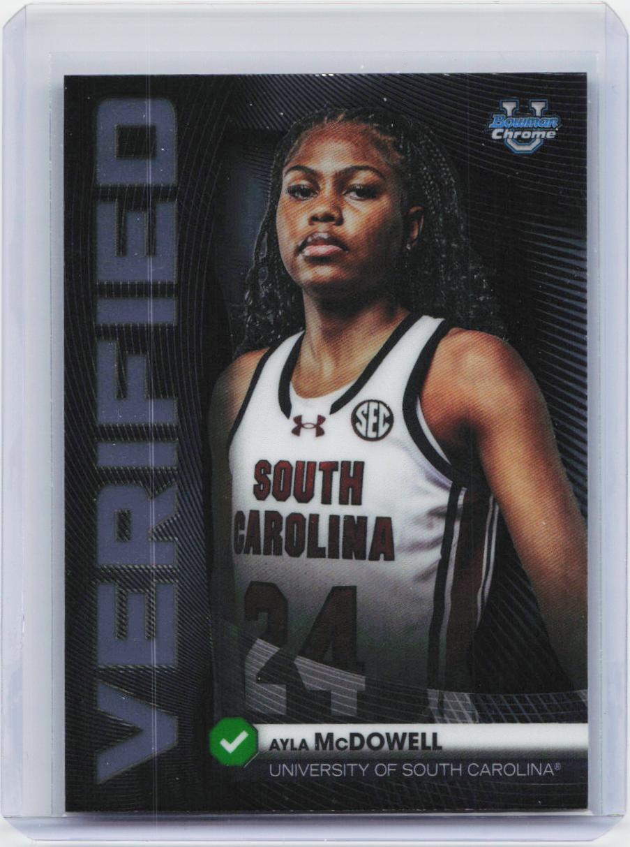 2025-26 Bowman #BV-20 Ayla McDowell Bowman Verified