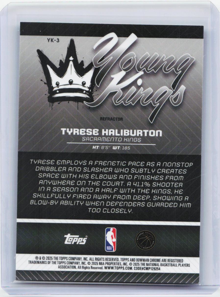 2025-26 Bowman #YK-17 Larry Bird Young Kings Refractors