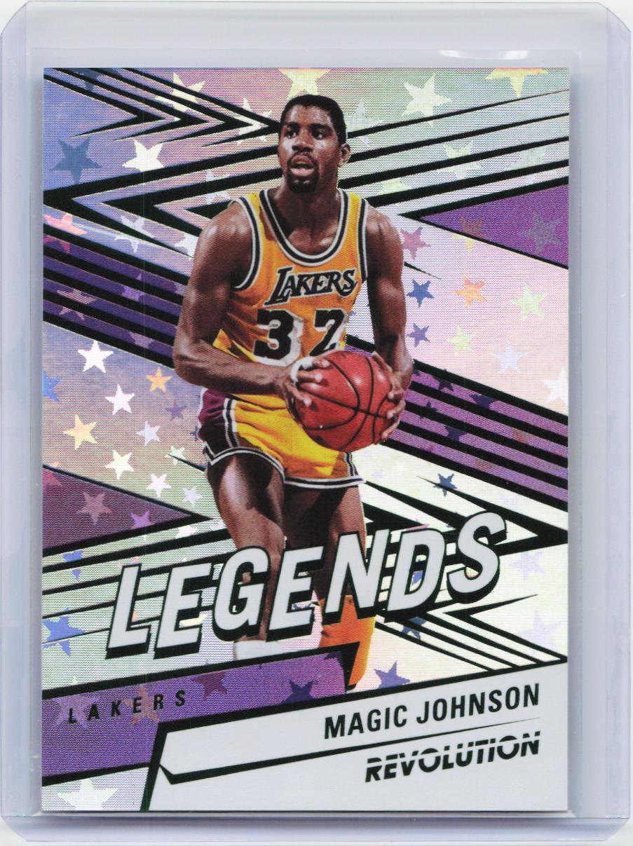 2024-25 Panini Revolution #155 Magic Johnson Green Astro #/125