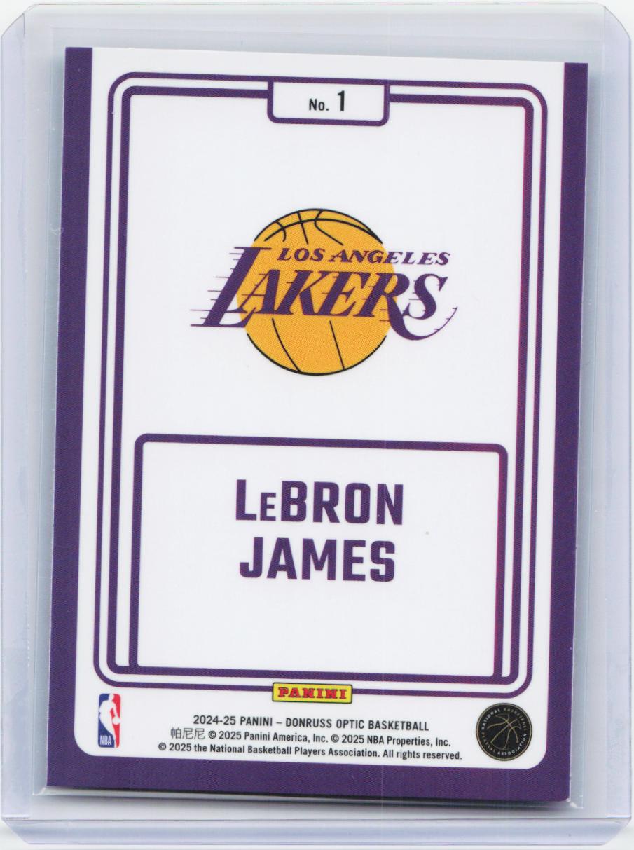 2024-25 Donruss Optic #1 LeBron James Winner Stays