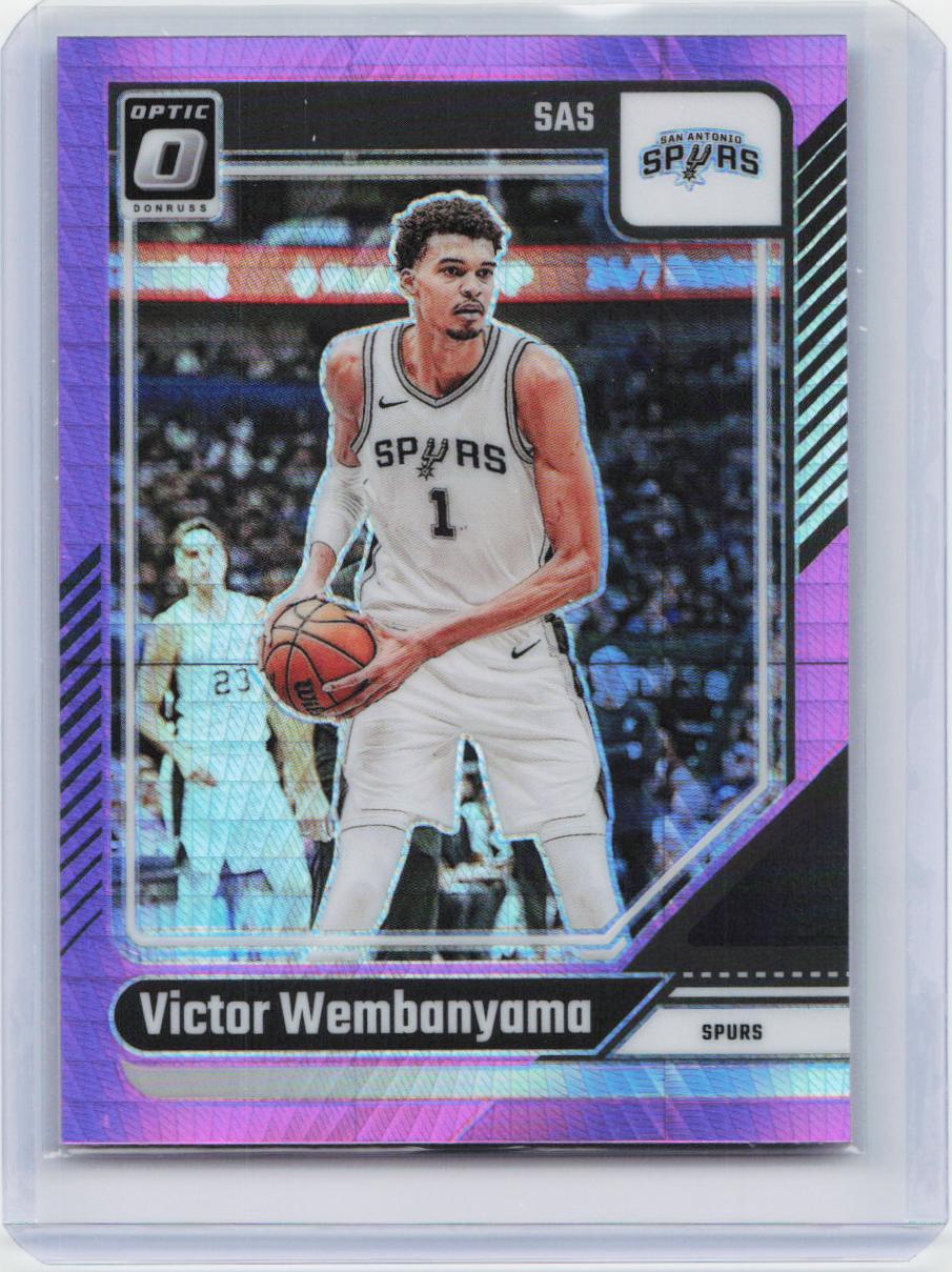 2024-25 Donruss Optic #45 Victor Wembanyama Hyper Pink