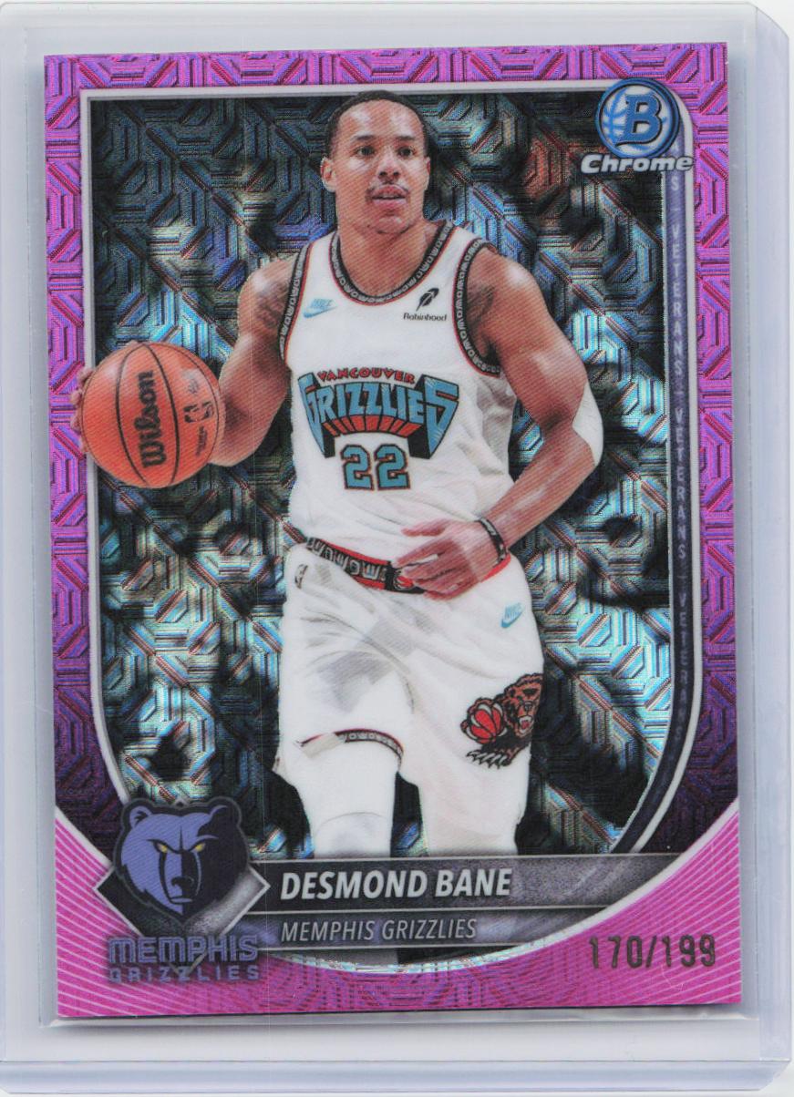 2025-26 Bowman #BCV-138 Desmond Bane Chrome Pink Mojo Refractors #/199