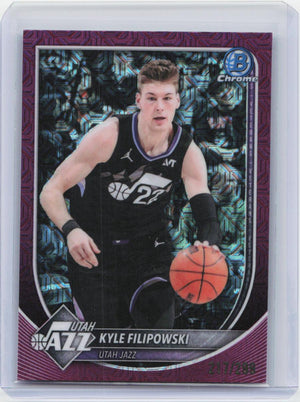 2025-26 Bowman #BCV-113 Kyle Filipowski Chrome Fuchsia Mojo Refractors #/299