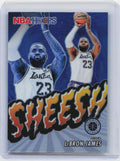 2023-24 Hoops Premium Stock #17 Lebron James Sheesh Silver Prizm