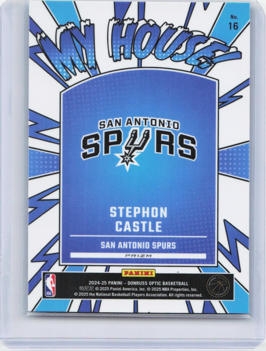 2024-25 Donruss Optic #16 Stephon Castle My House Purple