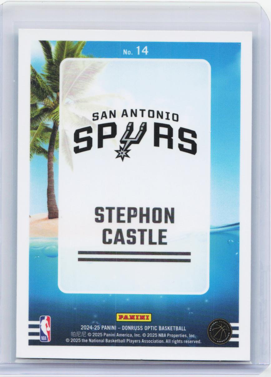 2024-25 Donruss Optic #14 Stephon Castle Splash!
