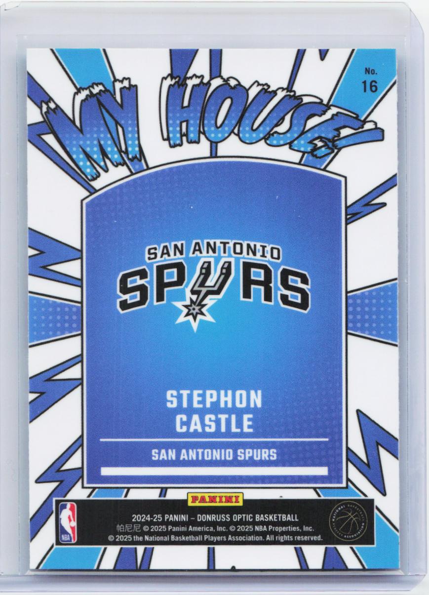 2024-25 Donruss Optic #16 Stephon Castle My House