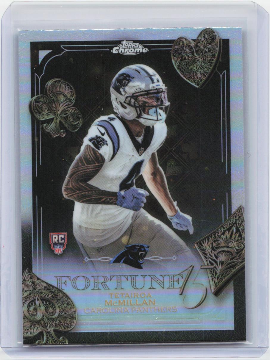 2025 Topps Chrome #F15-19 Tetairoa McMillan Fortune 15 Refractor