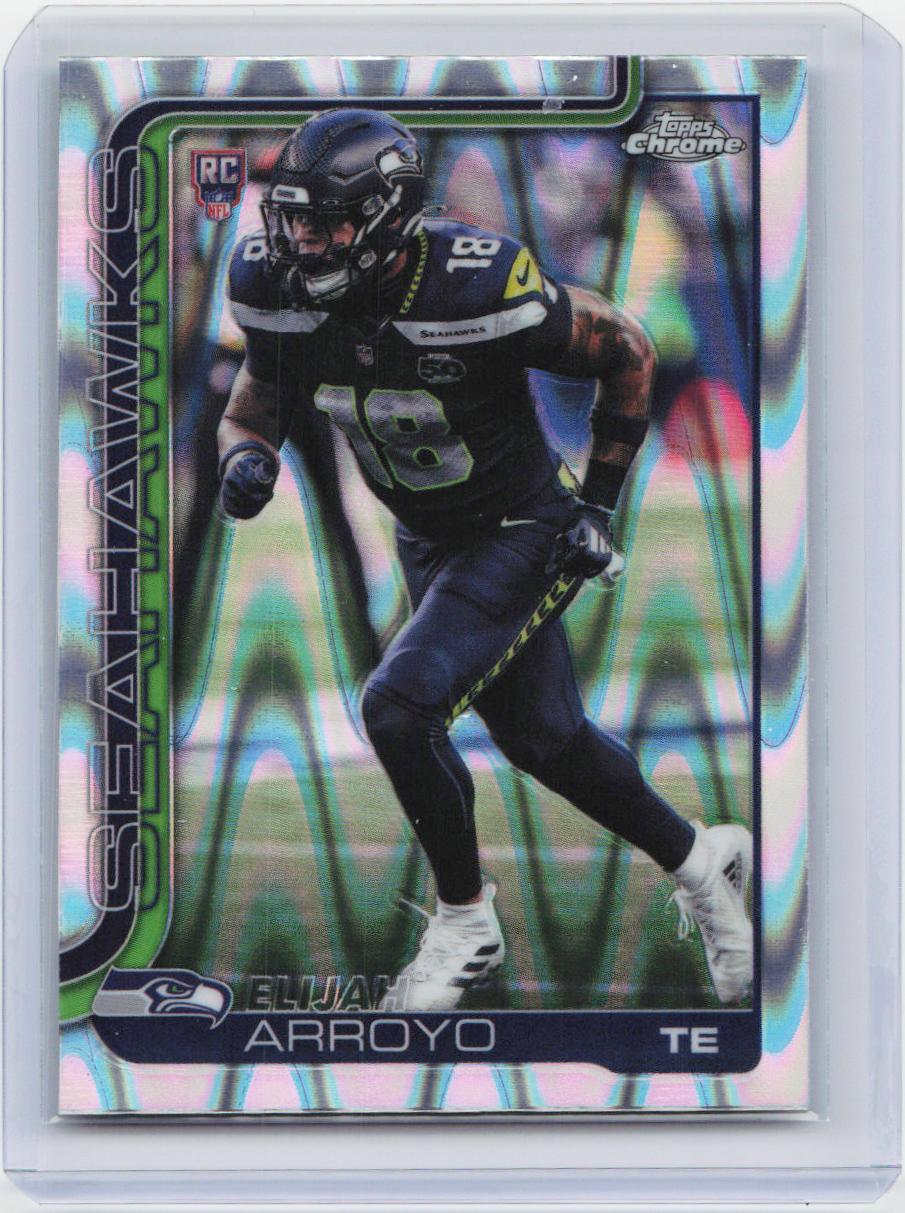 2025 Topps Chrome #396 Elijah Arroyo Ray Wave Refractor