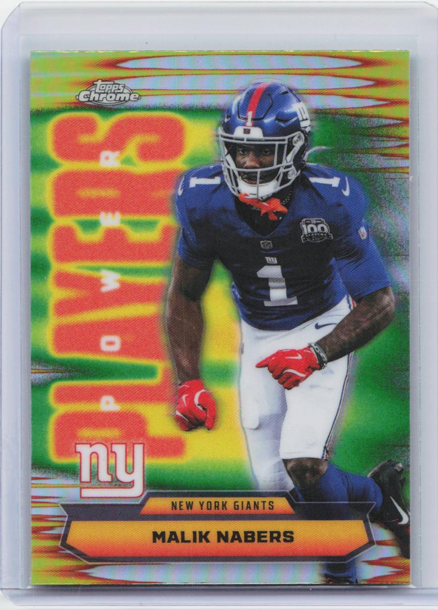 2025 Topps Chrome #PP-25 Malik Nabers Power Players Refractor