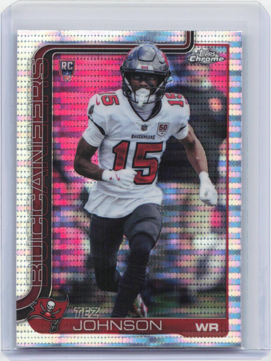 2025 Topps Chrome #342 Tez Johnson Pulsar Refractor