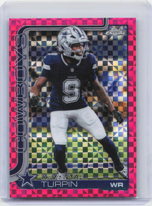 2025 Topps Chrome #84 KaVontae Turpin Hot Pink X-Fractor