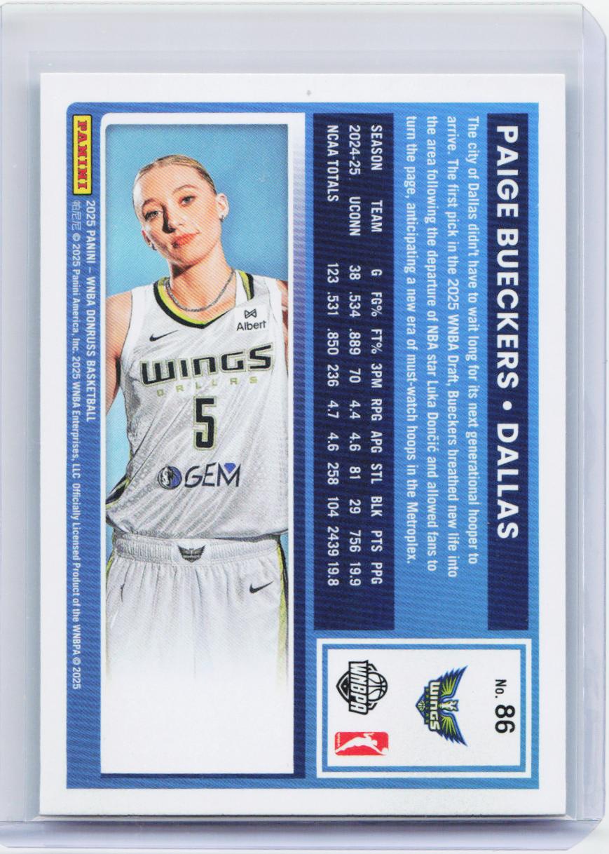 2025 Donruss WNBA #86 Paige Bueckers