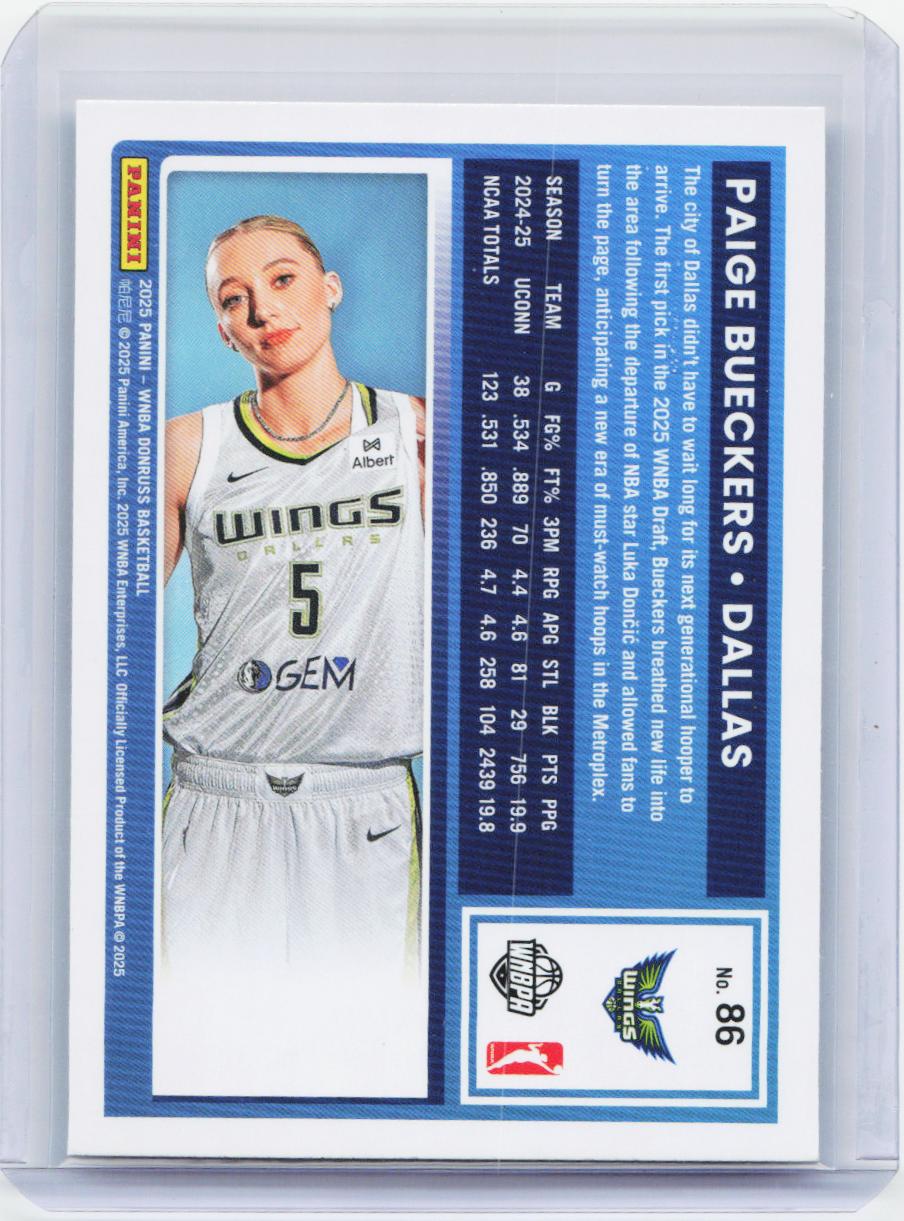 2025 Donruss WNBA #86 Paige Bueckers