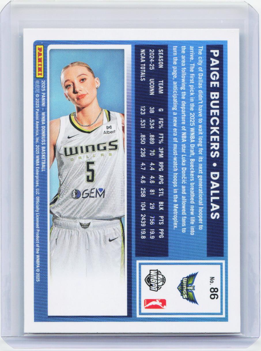2025 Donruss WNBA #86 Paige Bueckers