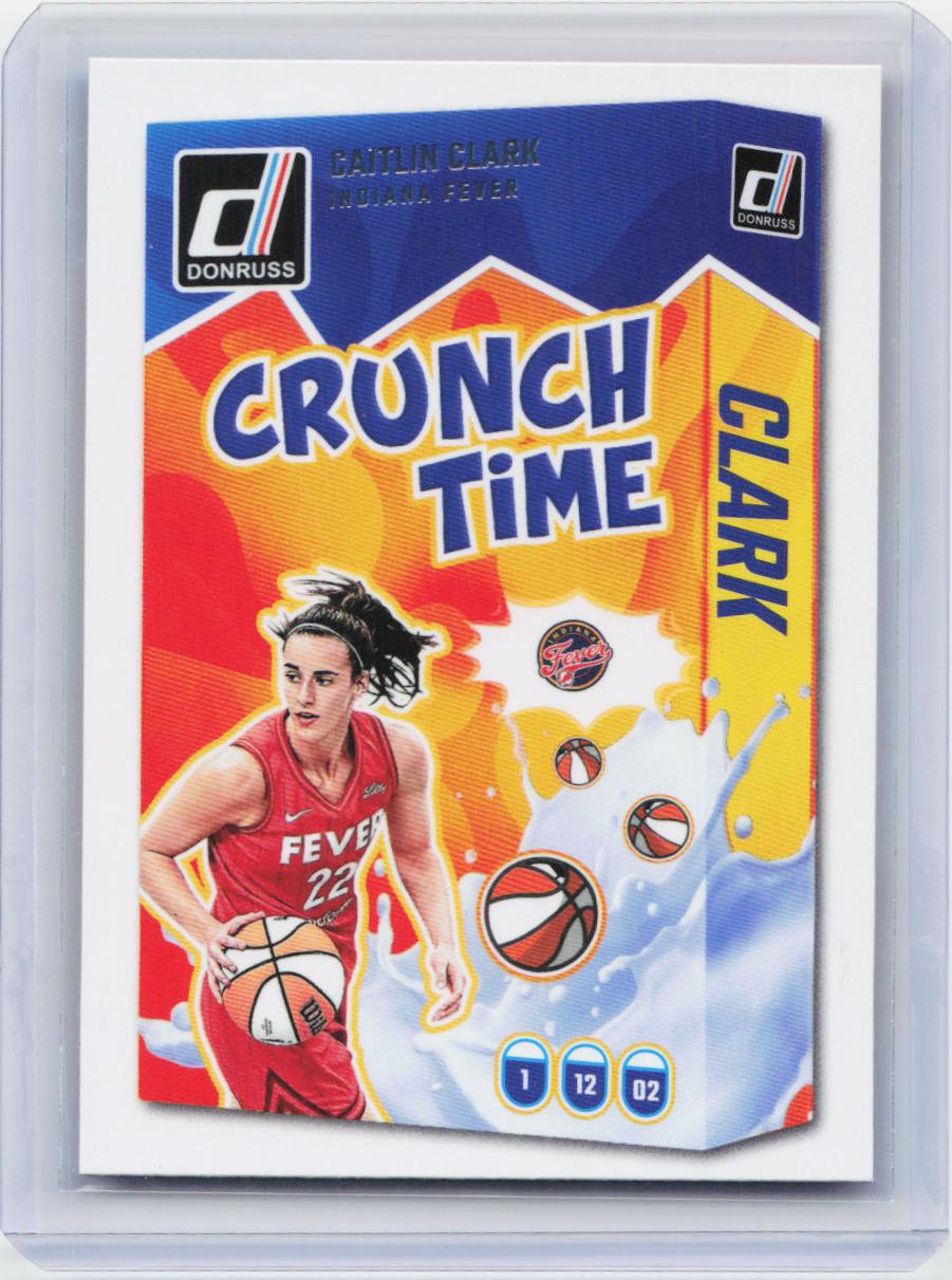 2025 Donruss WNBA #5 Caitlin Clark Crunch Time Press Proof