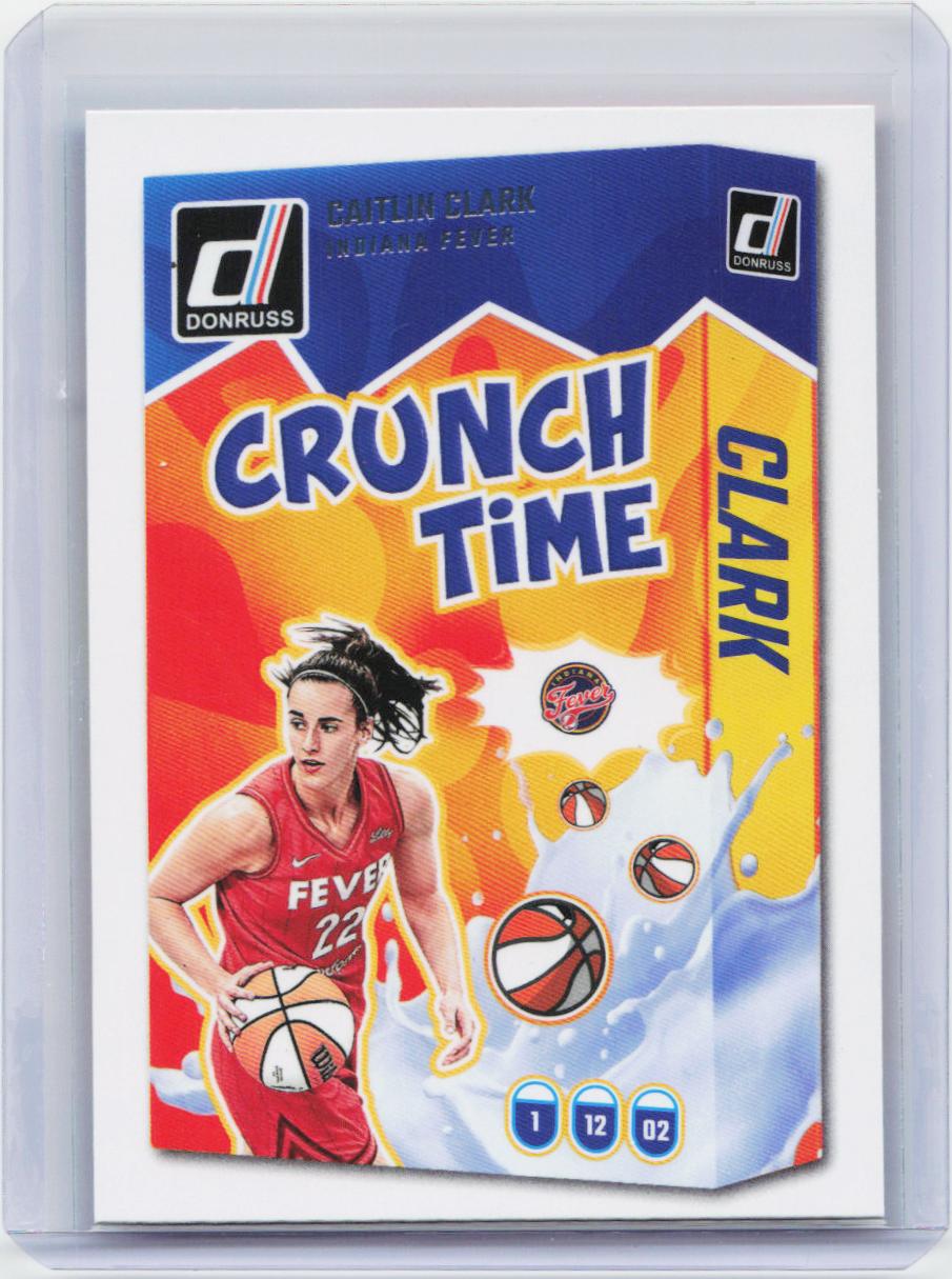 2025 Donruss WNBA #5 Caitlin Clark Crunch Time Press Proof
