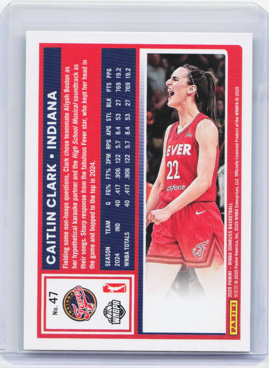 2025 Donruss WNBA #47 Caitlin Clark
