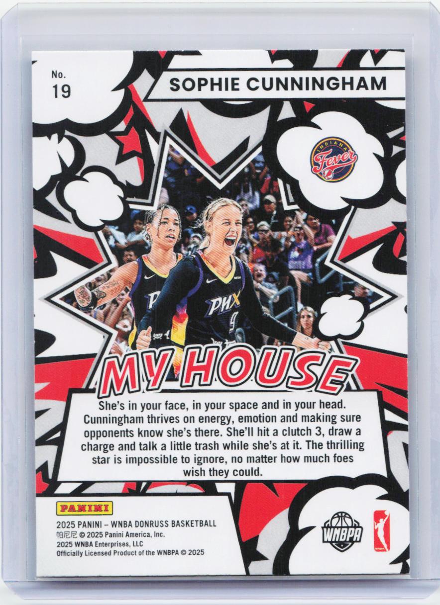 2025 Donruss WNBA #19 Sophie Cunningham My House