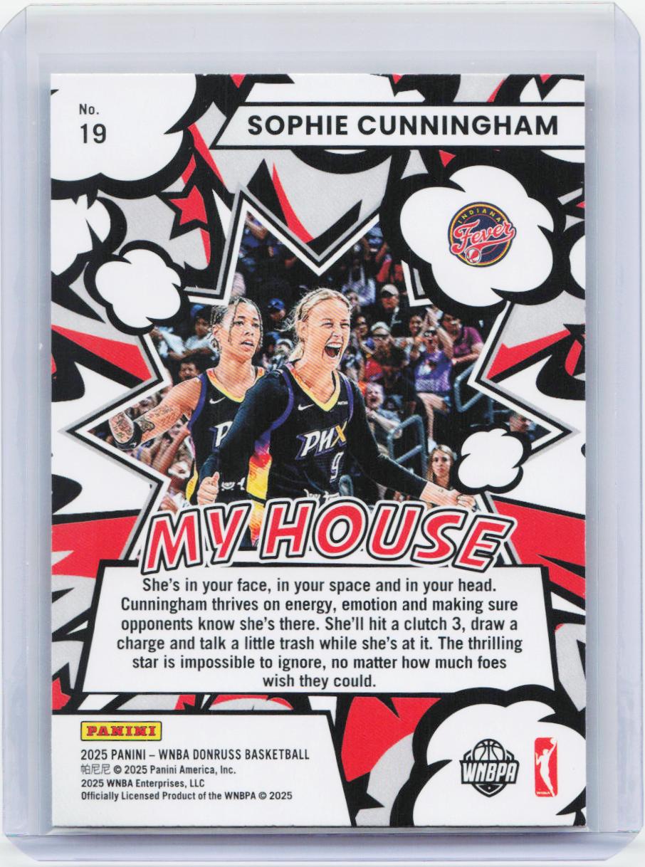2025 Donruss WNBA #19 Sophie Cunningham My House