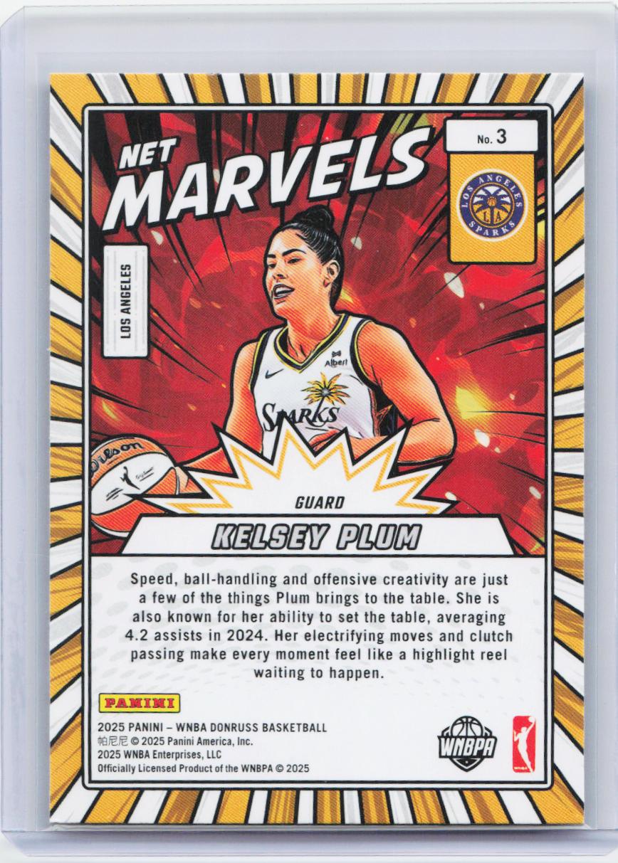 2025 Donruss WNBA #3 Kelsey Plum Net Marvels