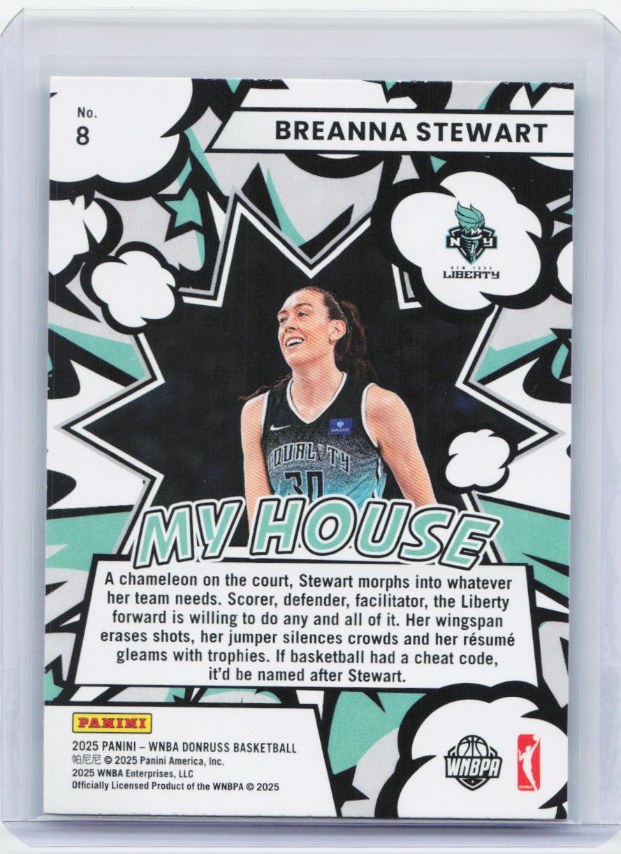 2025 Donruss WNBA #8 Breanna Stewart My House