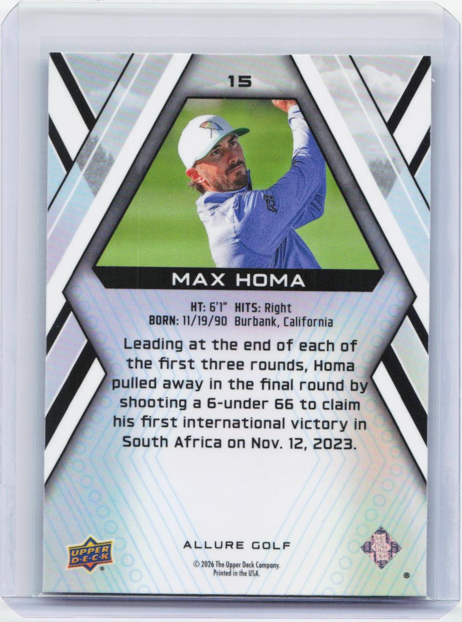 2026 Upper Deck Allure #15 Max Homa