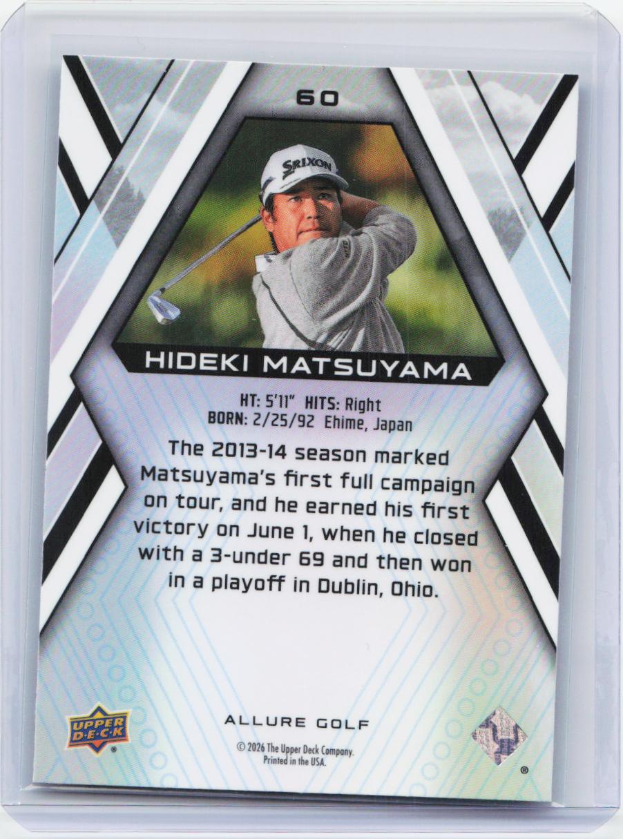 2026 Upper Deck Allure #60 Hideki Matsuyama