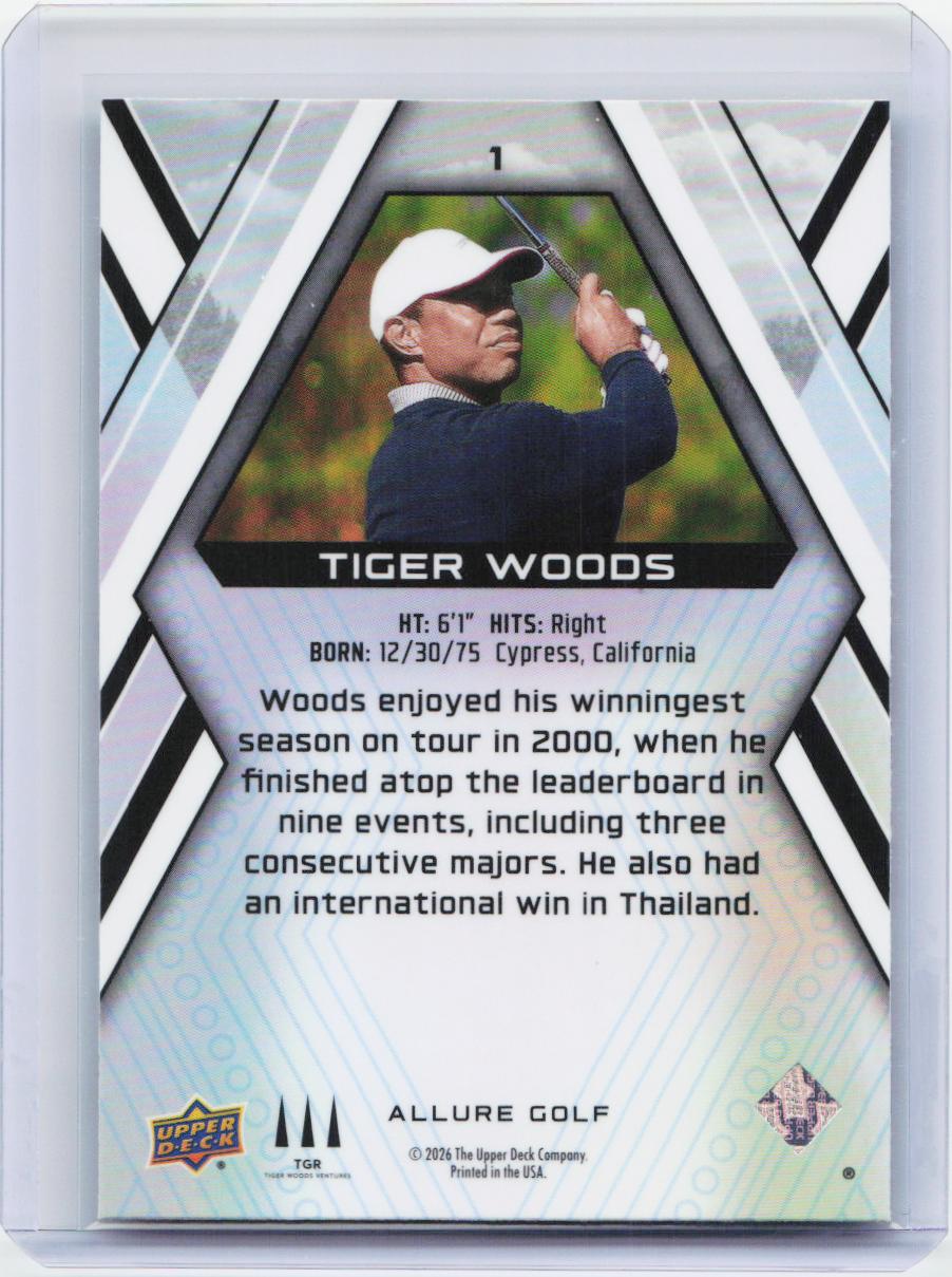 2026 Upper Deck Allure #1 Tiger Woods