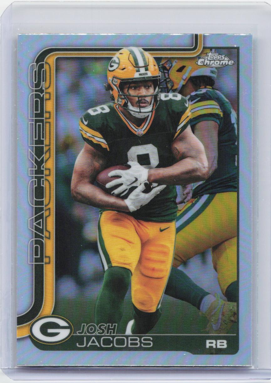 2025 Topps Chrome #110 Josh Jacobs Refractor