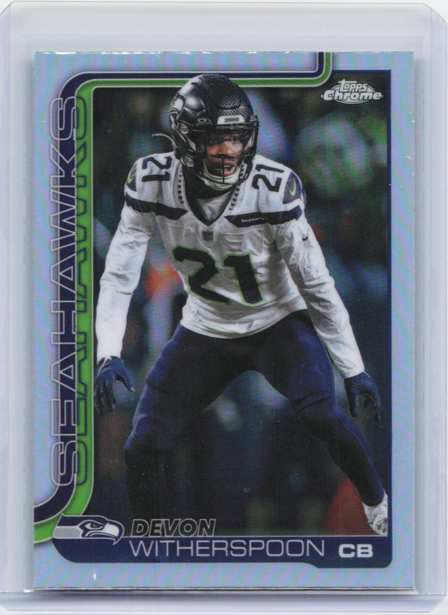 2025 Topps Chrome #277 Devon Witherspoon Refractor