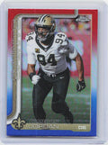 2025 Topps Chrome #221 Cameron Jordan Red White and Blue Refractor
