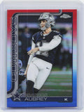 2025 Topps Chrome #81 Brandon Aubrey Red White and Blue Refractor