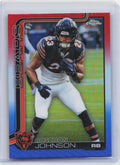 2025 Topps Chrome #55 Roschon Johnson Red White and Blue Refractor