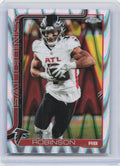 2025 Topps Chrome #16 Bijan Robinson Ray Wave Refractor