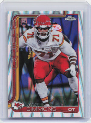 2025 Topps Chrome #304 Josh Simmons Ray Wave Refractor