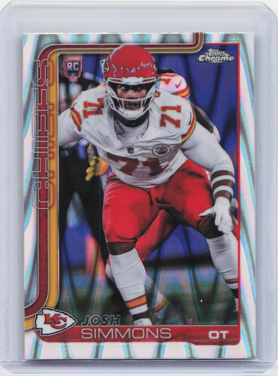 2025 Topps Chrome #304 Josh Simmons Ray Wave Refractor