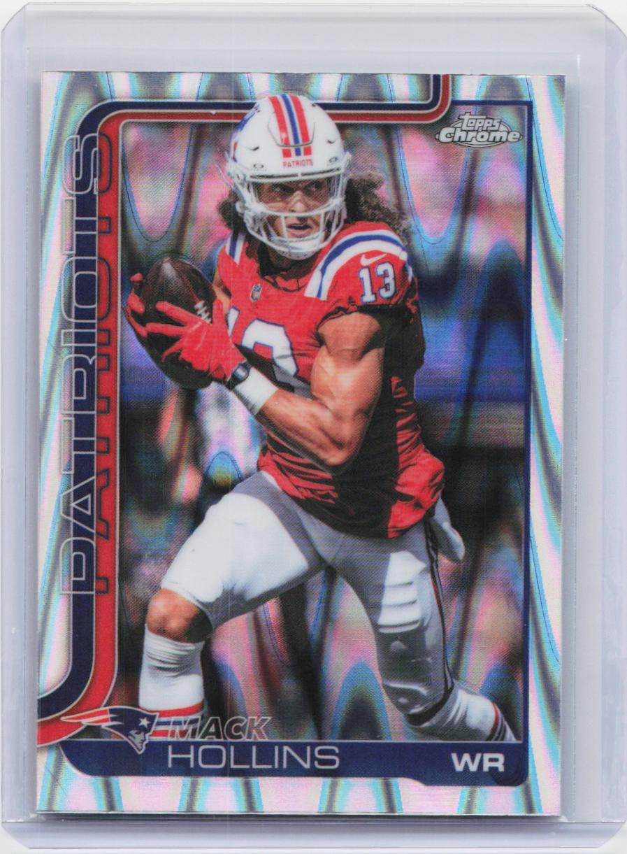 2025 Topps Chrome #206 Mack Hollins Ray Wave Refractor