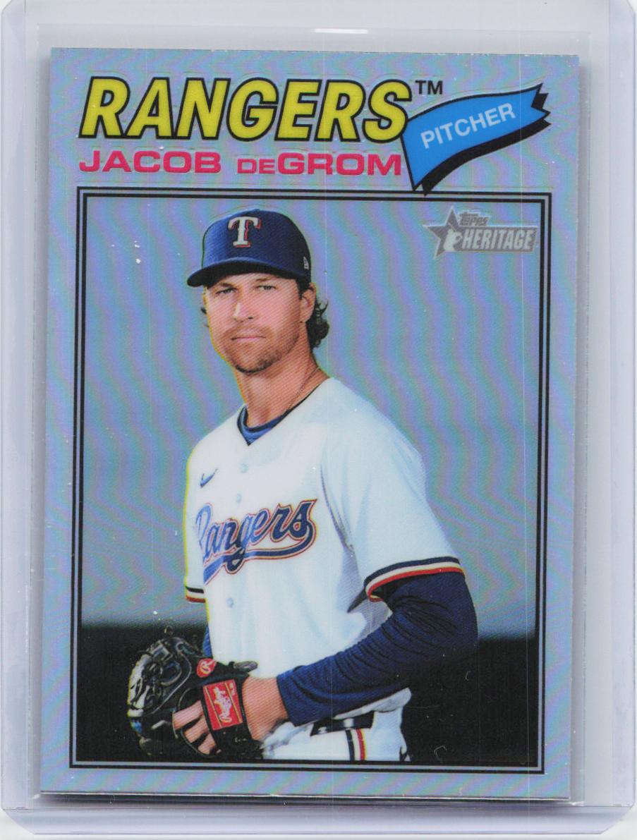 2026 Topps Heritage #98 Jacob deGrom Chrome