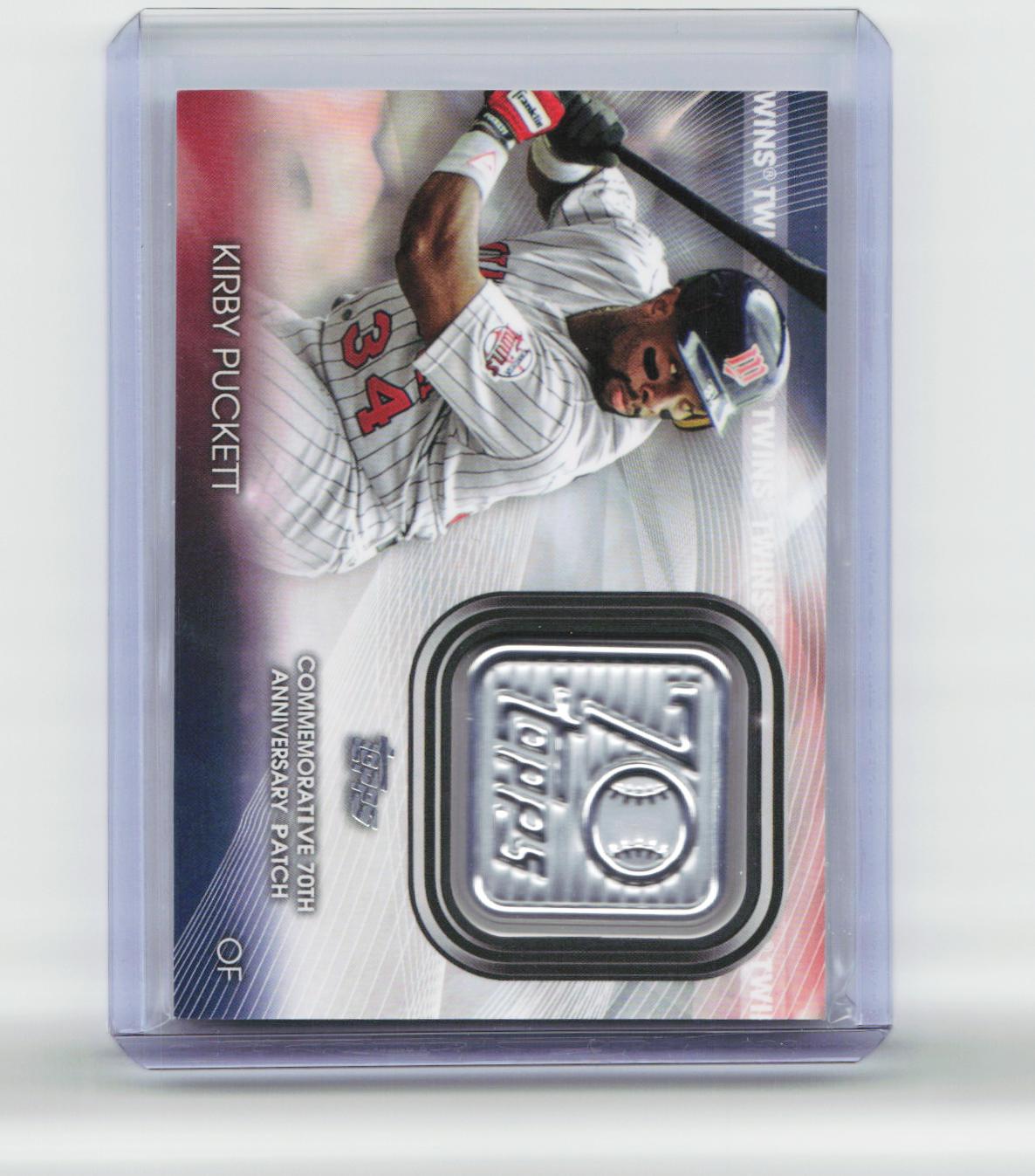 2021 Topps Update #T70P-KP Kirby Puckett Topps 70th Anniversary Logo Patch