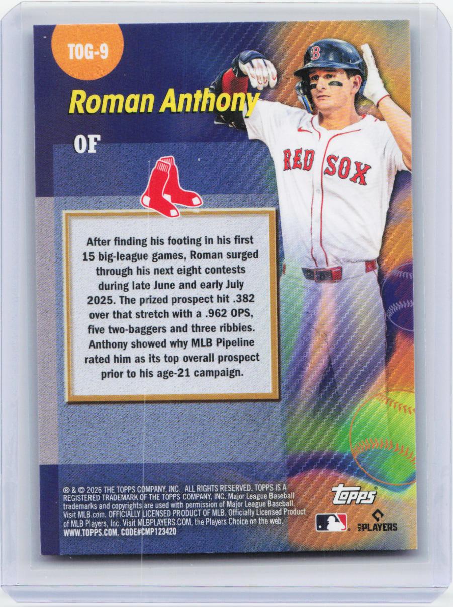 2026 Topps #TOG-9 Roman Anthony Titans of the Game